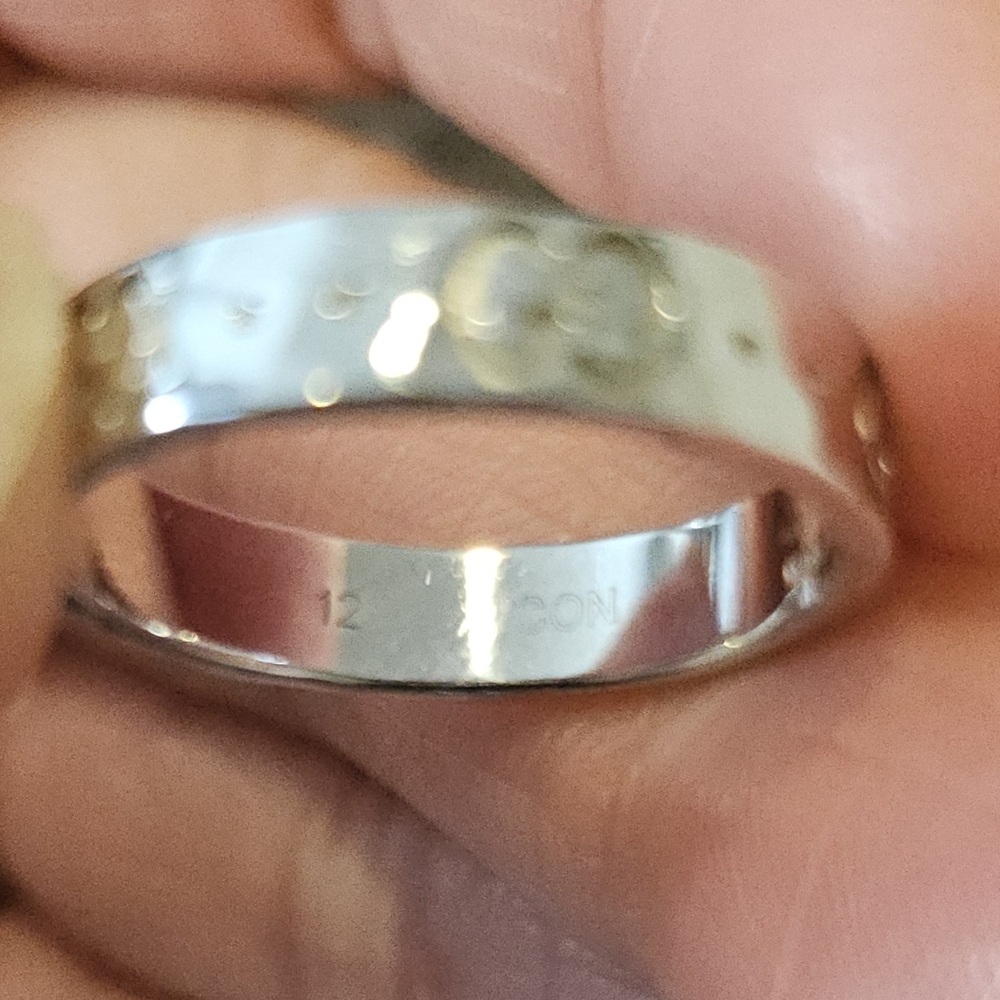 Authentic Gucci 18k white gold ring size 6 - Picture 10 of 13